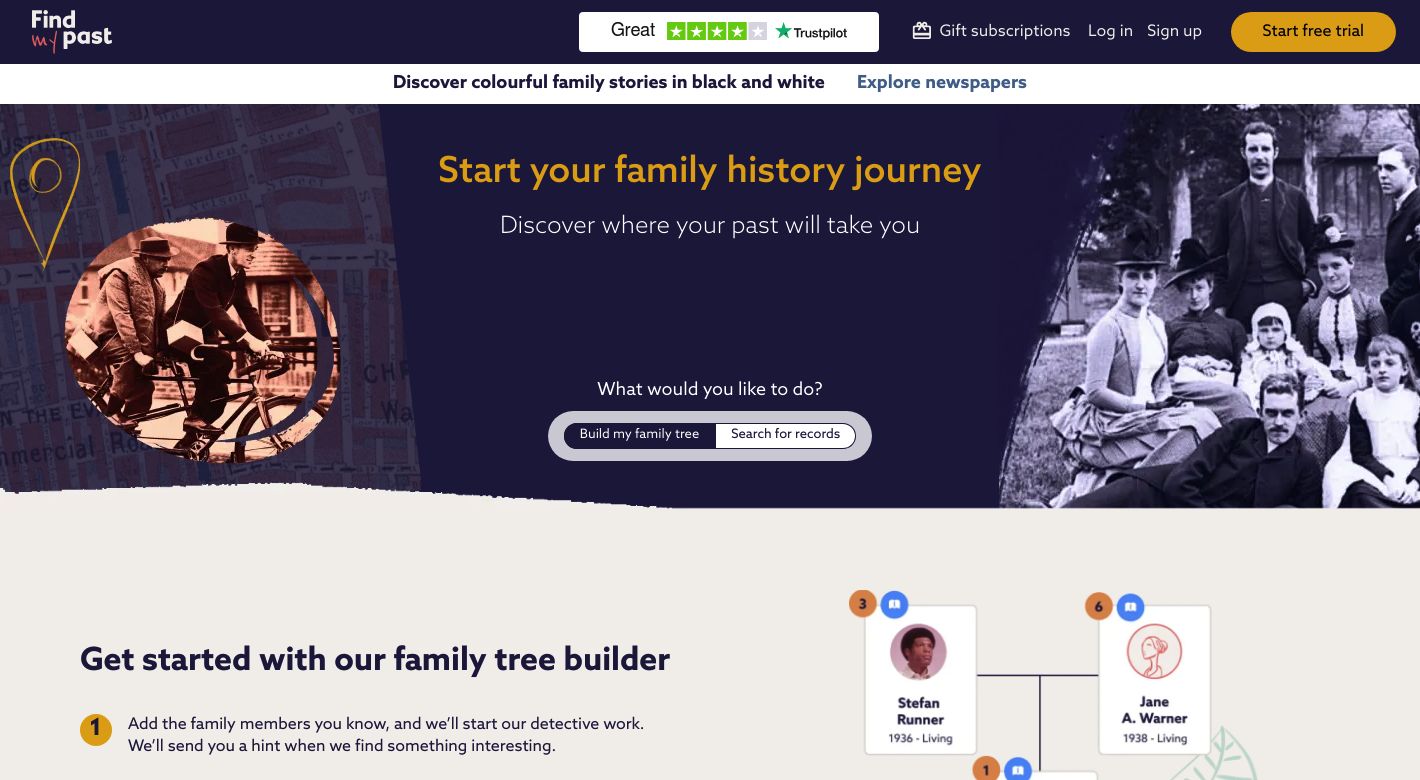 findmypast Website