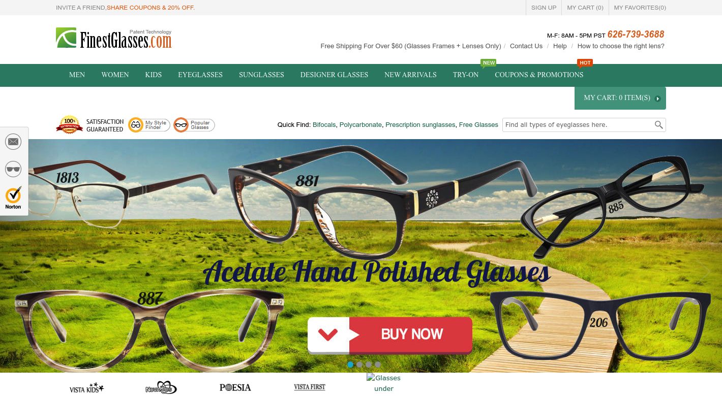 Finest Glasses Website