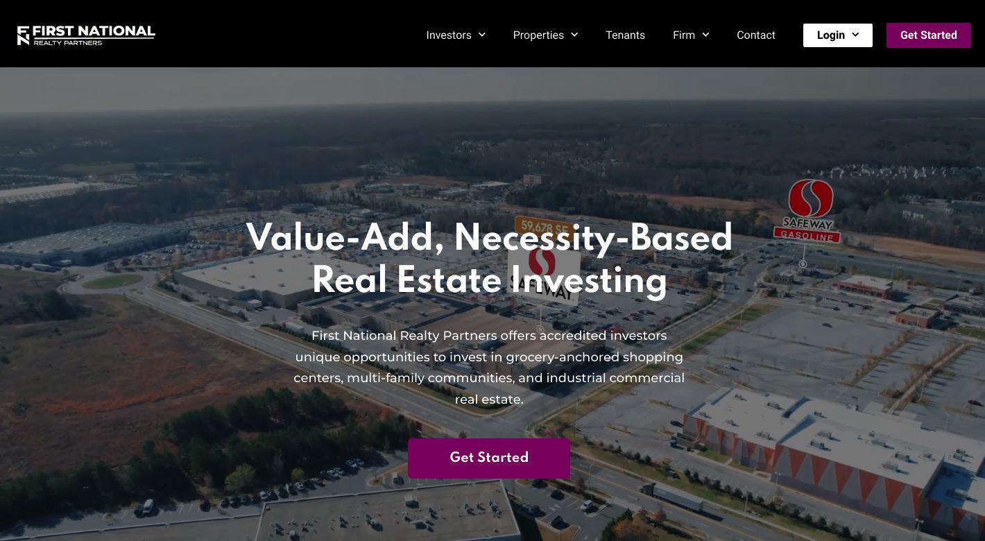 First National Realty Partners Website