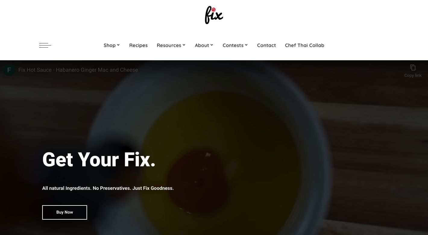 Fix Hot Sauce Website