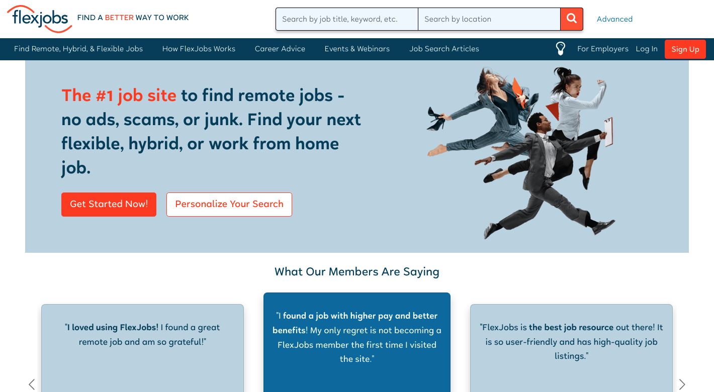 FlexJobs Website