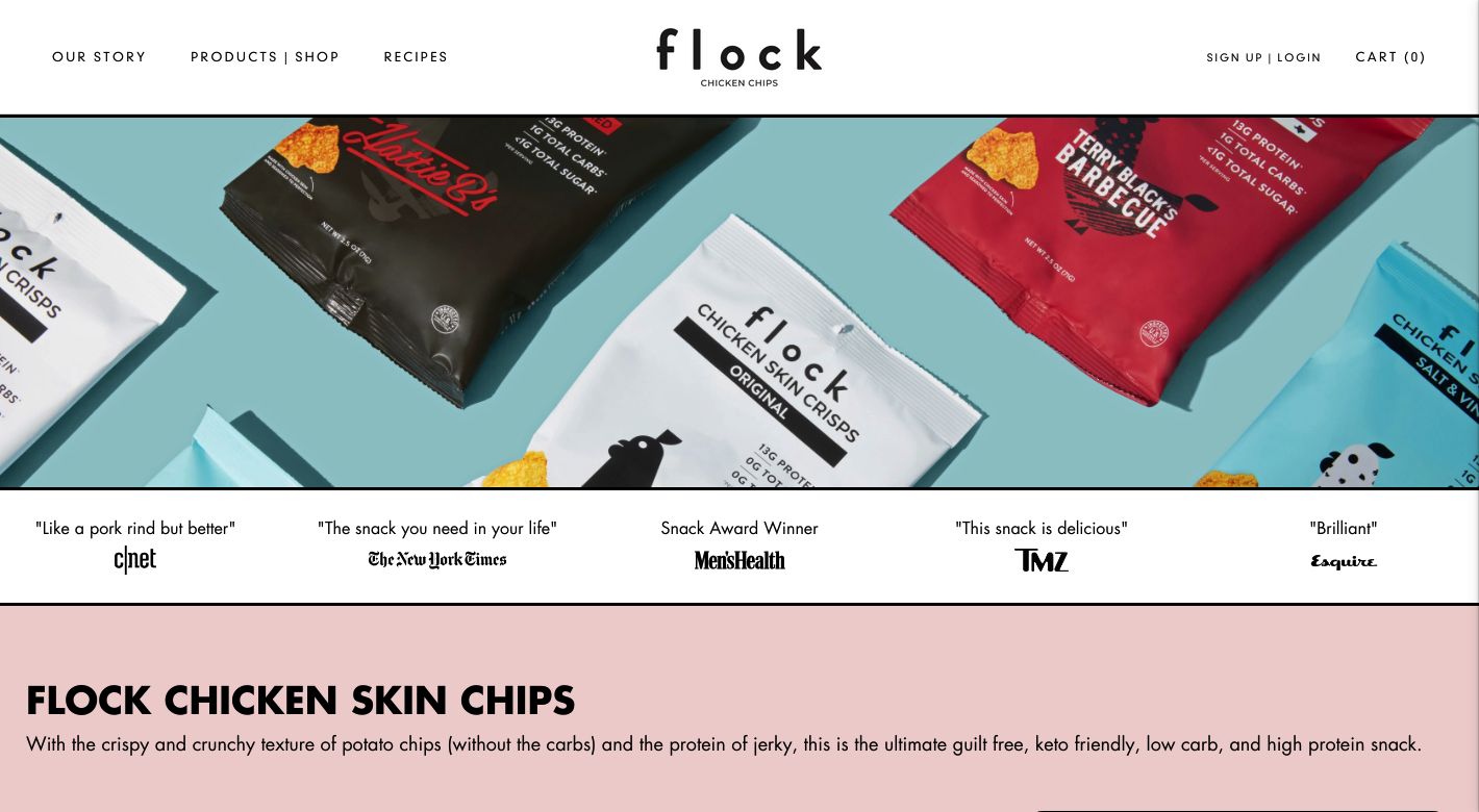 Flock Foods Website