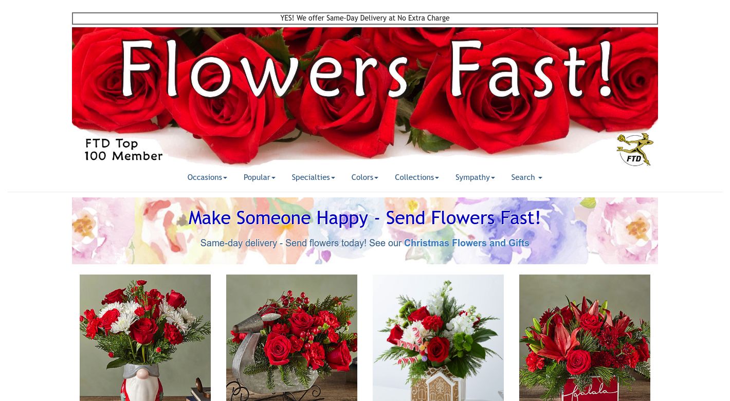 Flowers Fast Website