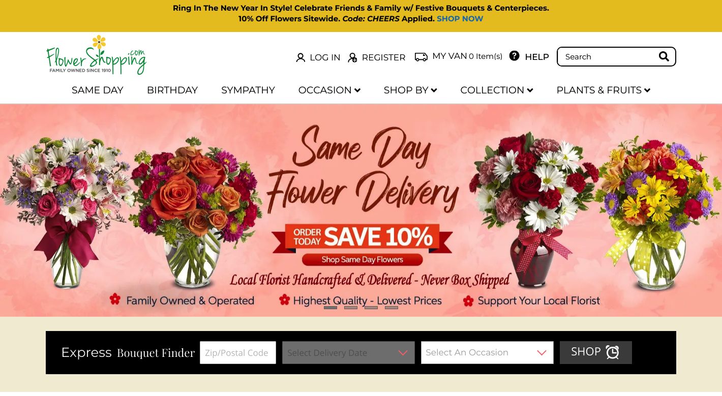 FlowerShopping.com Website