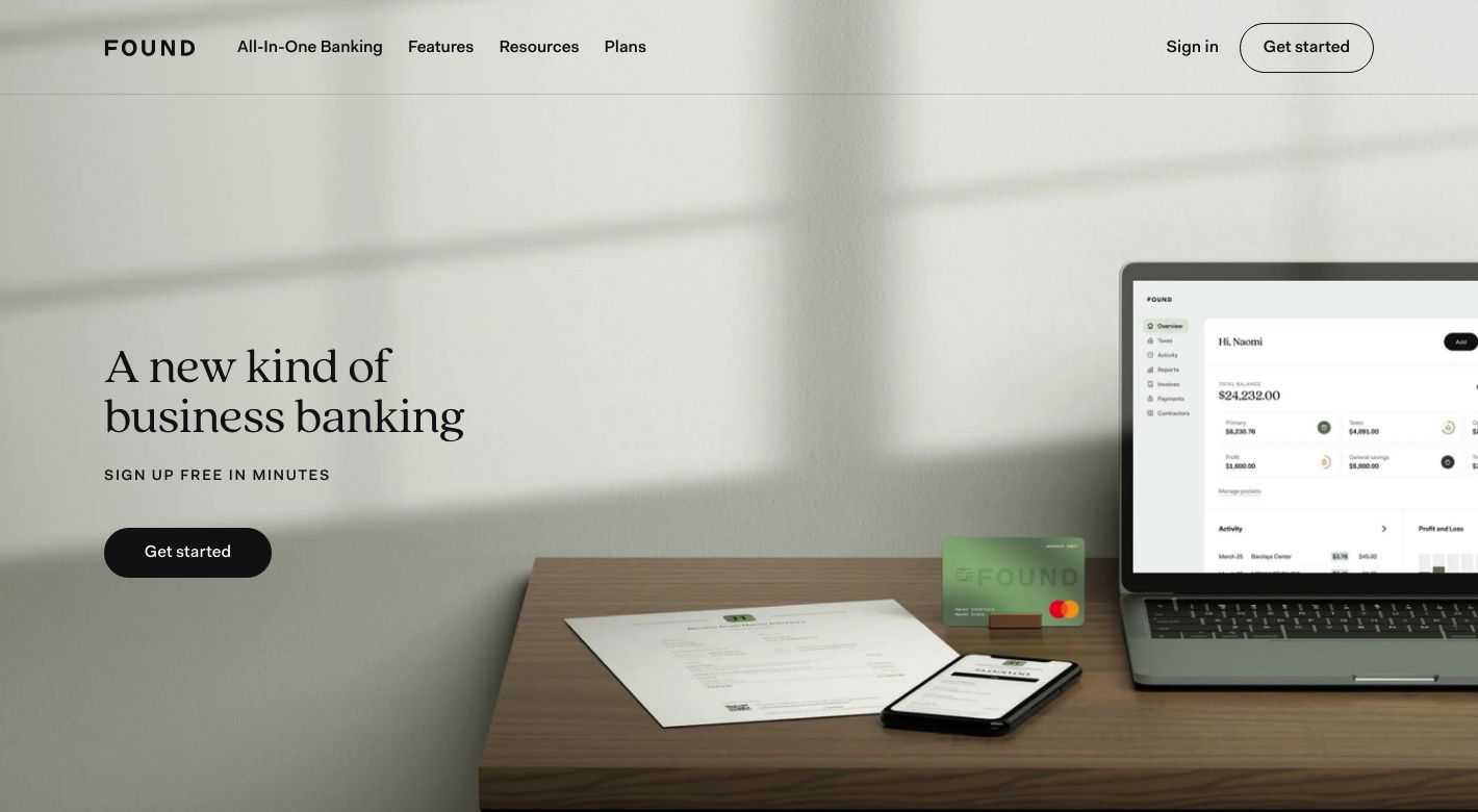 Found Banking Website