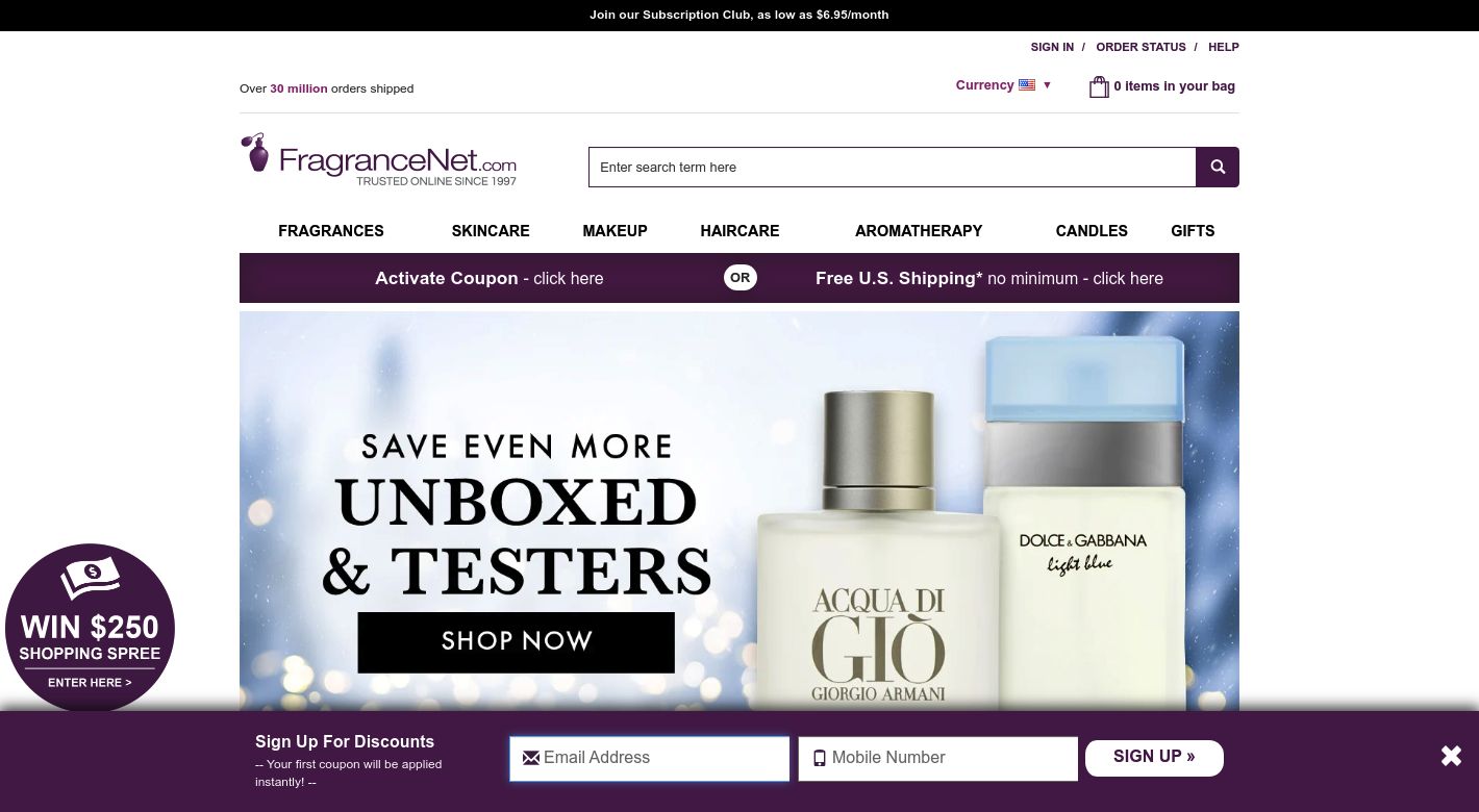 FragranceNet.com Website