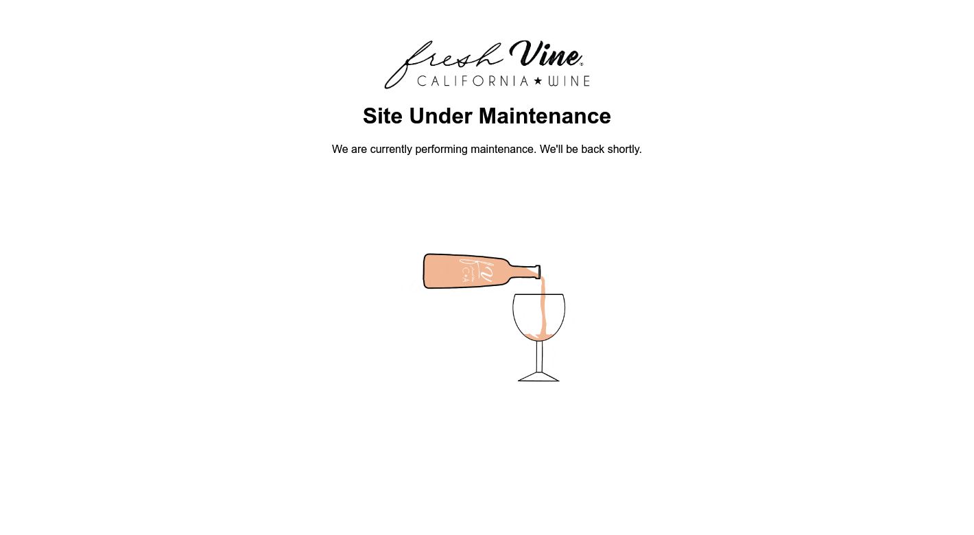 Fresh Vine Wine Website