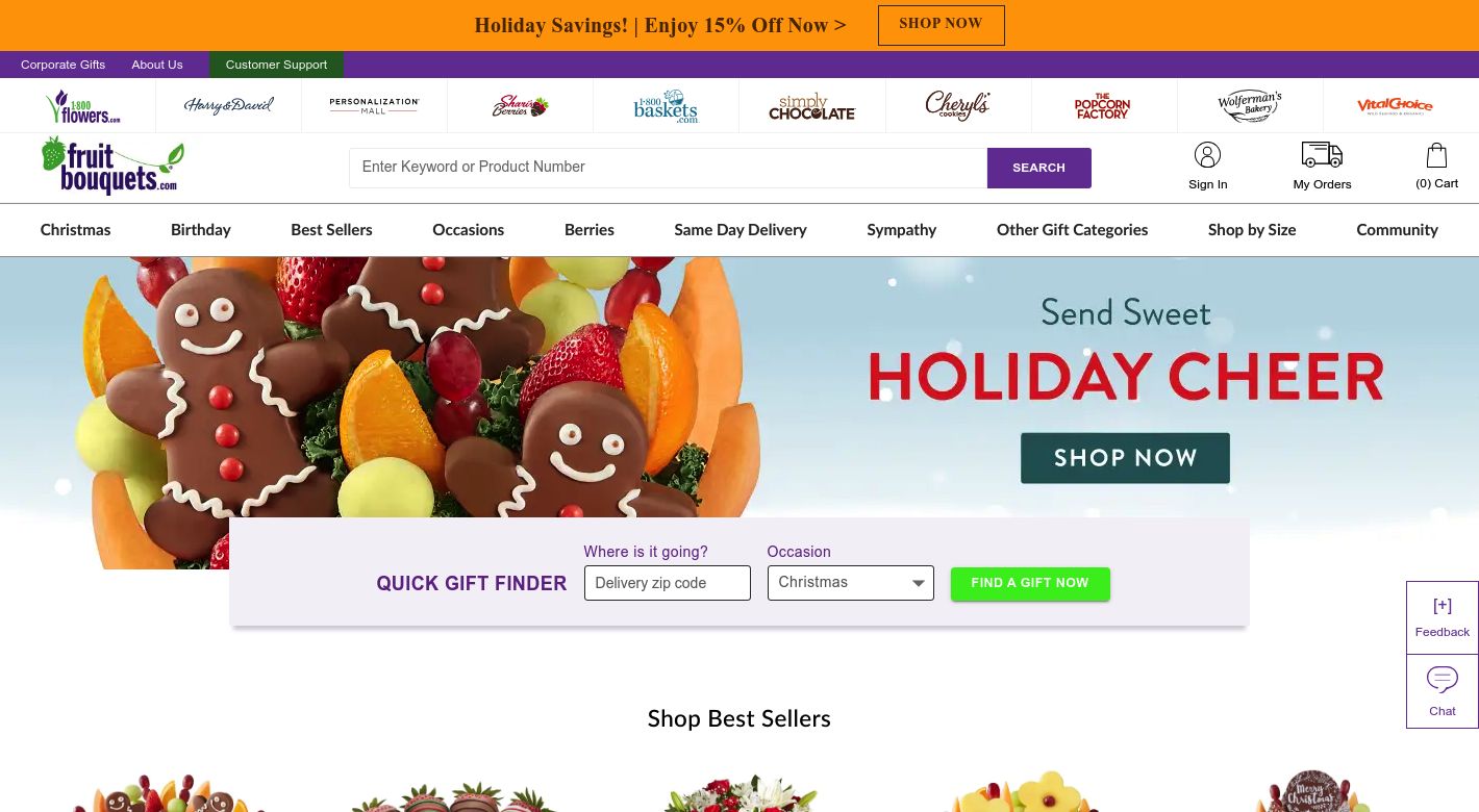 FruitBouquets.com Website