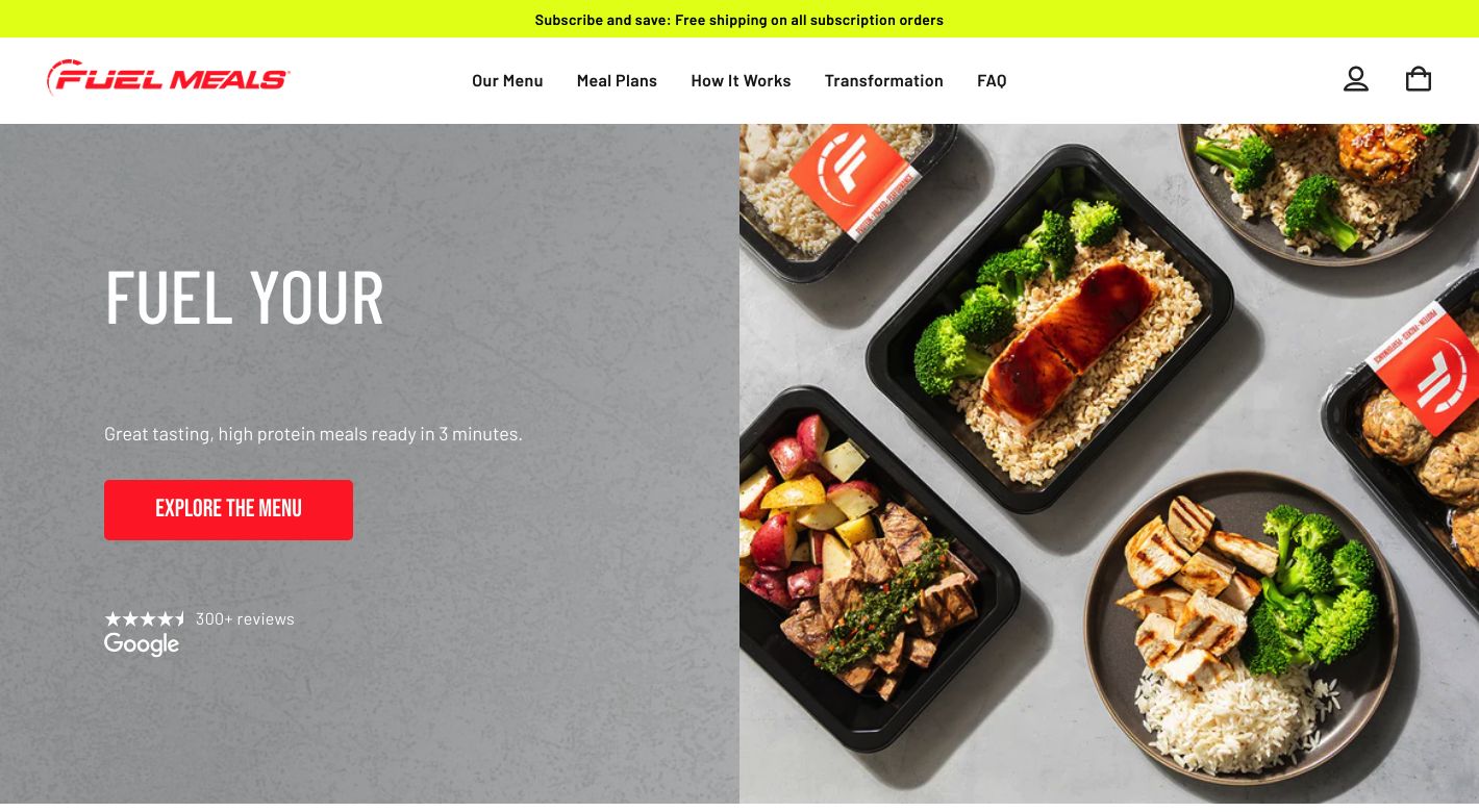 Fuel Meals Website