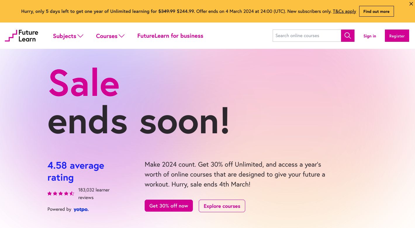 FutureLearn Website