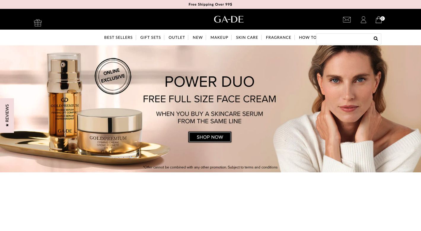 GA-DE Cosmetics Website