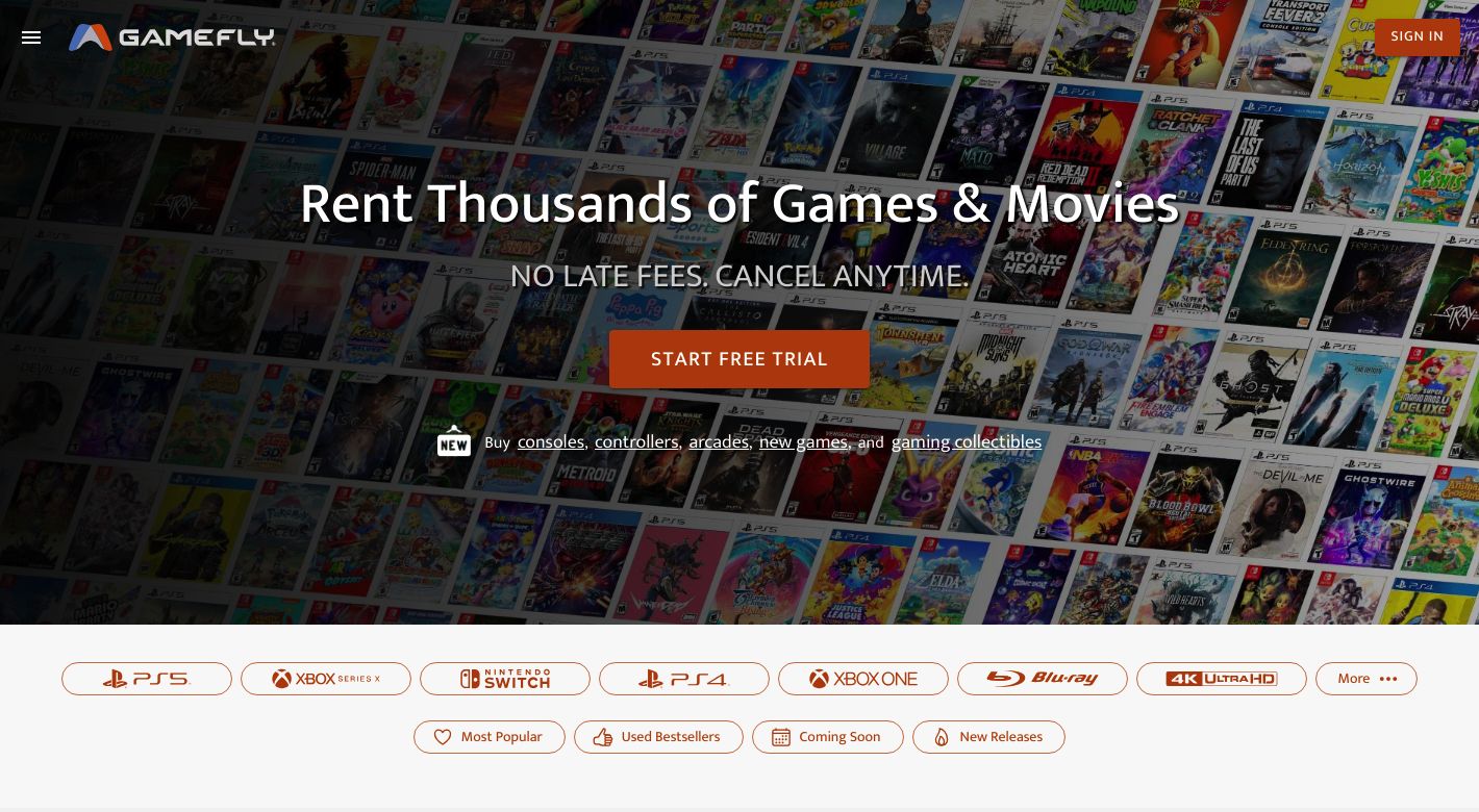 GameFly Website