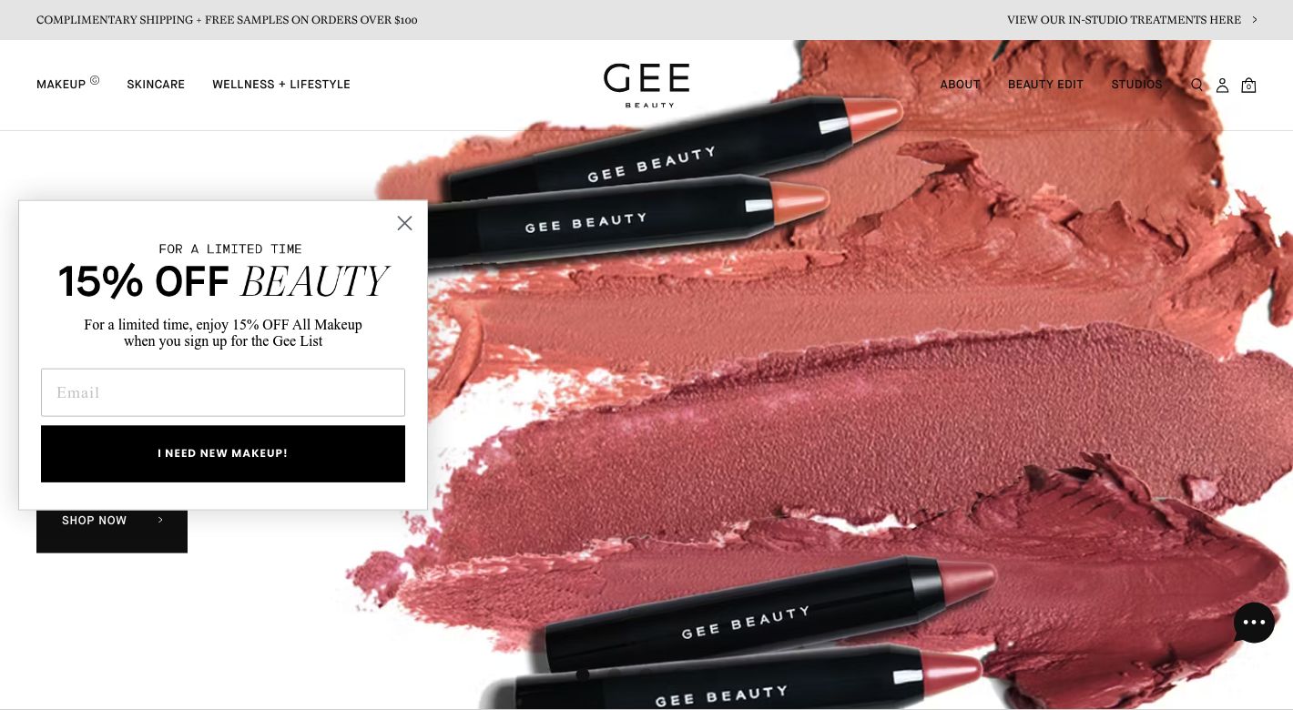 Gee Beauty Website