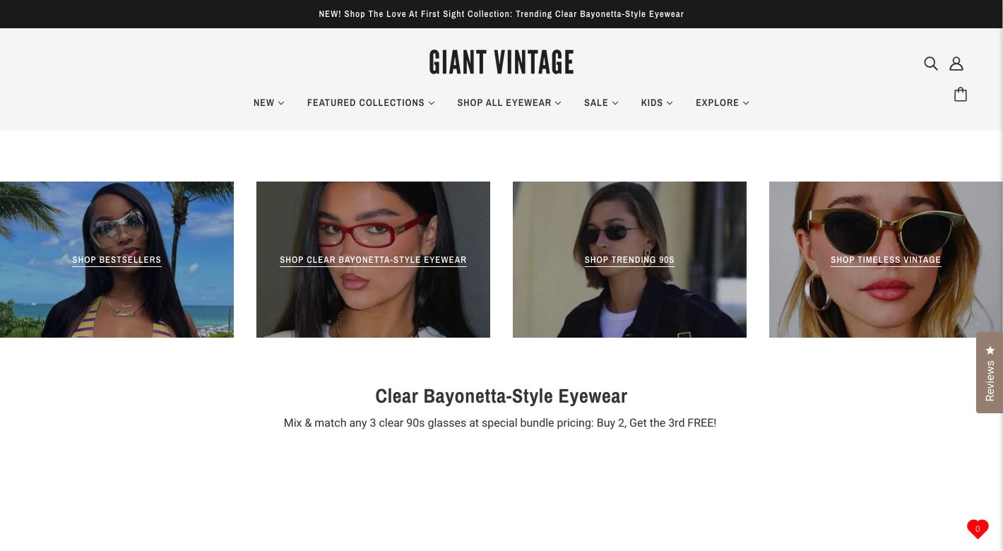 Giant Vintage Website