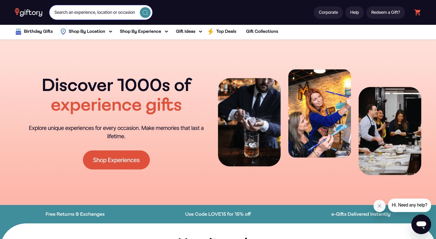 Giftory Website