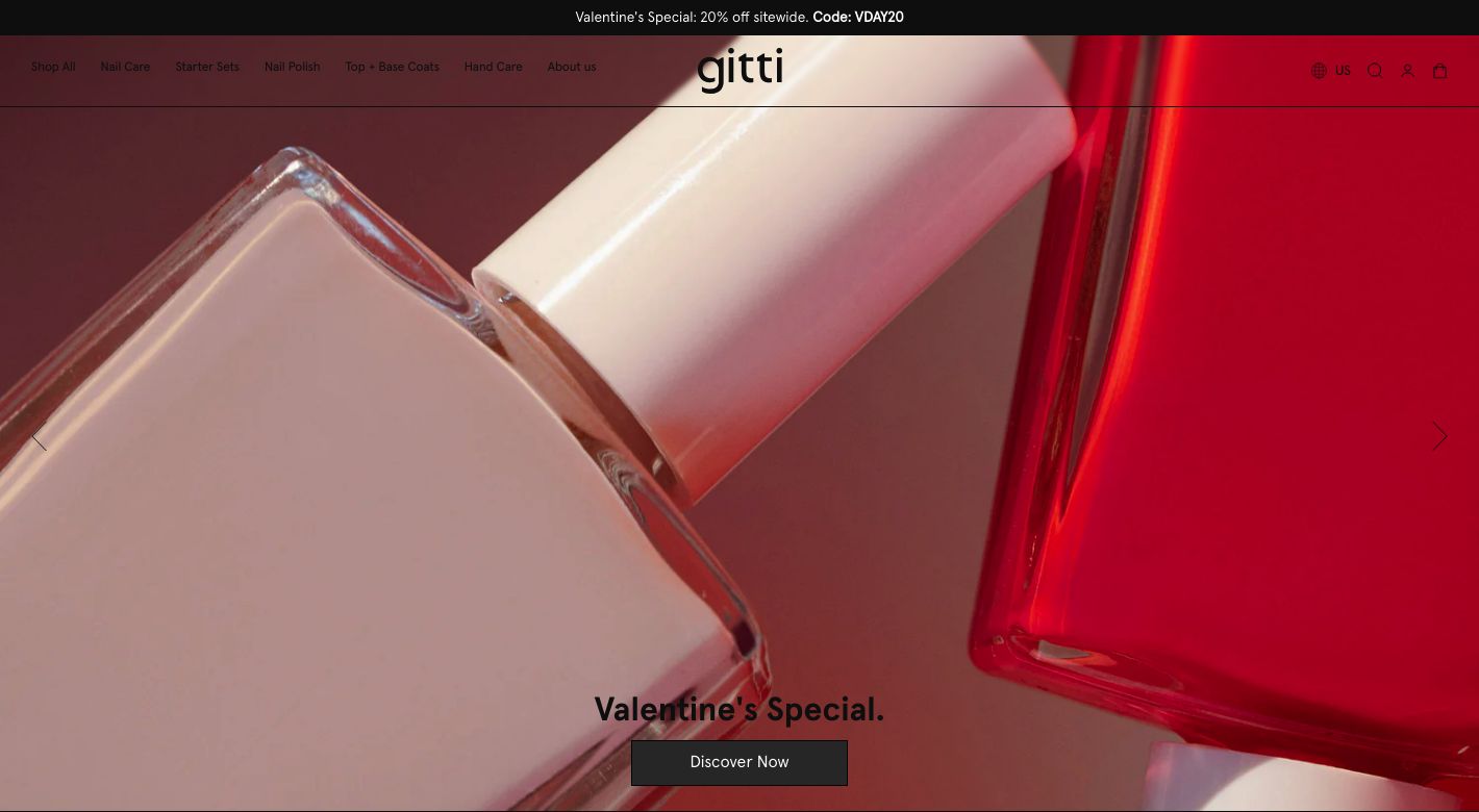 gitti GmbH Website