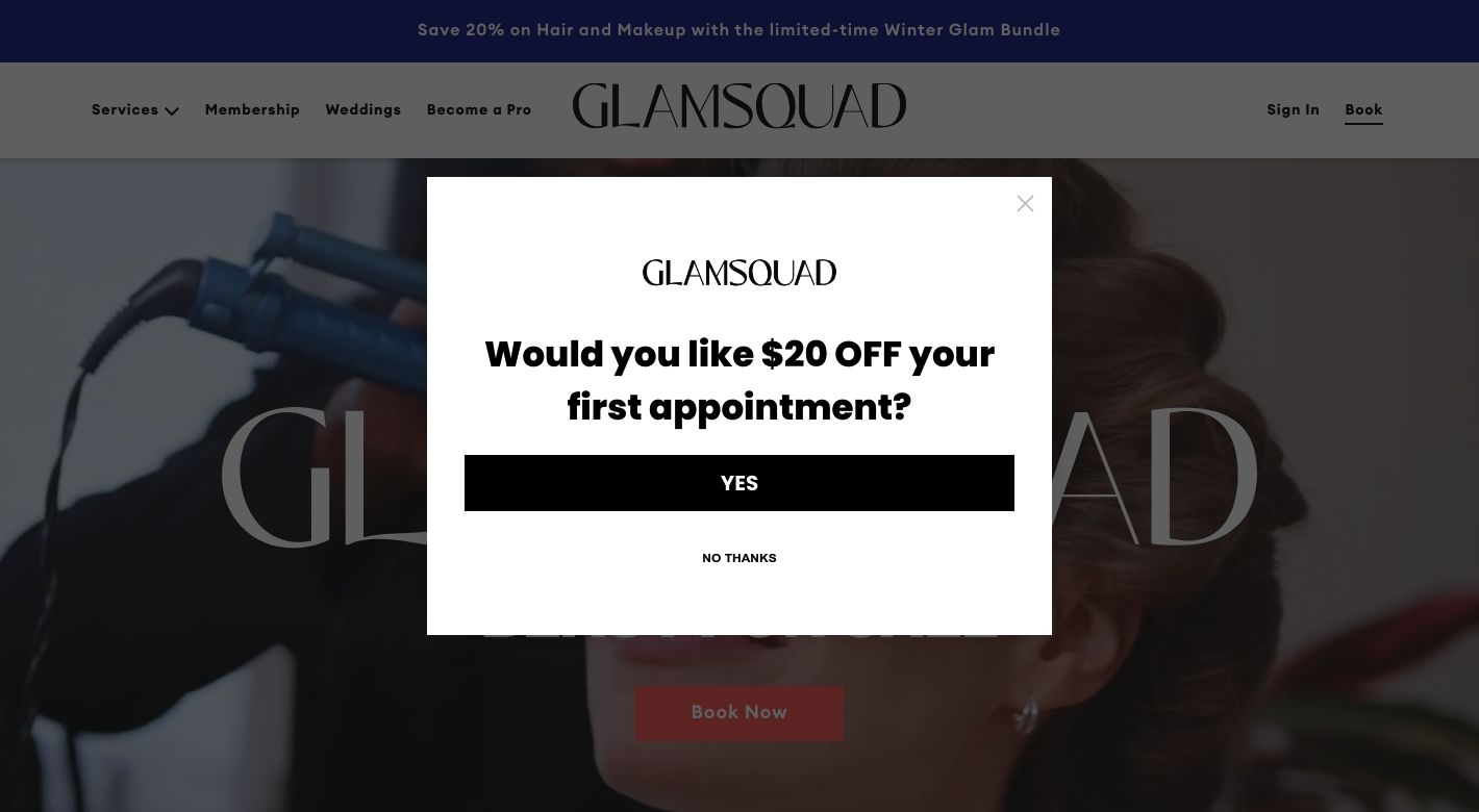 Glamsquad Website