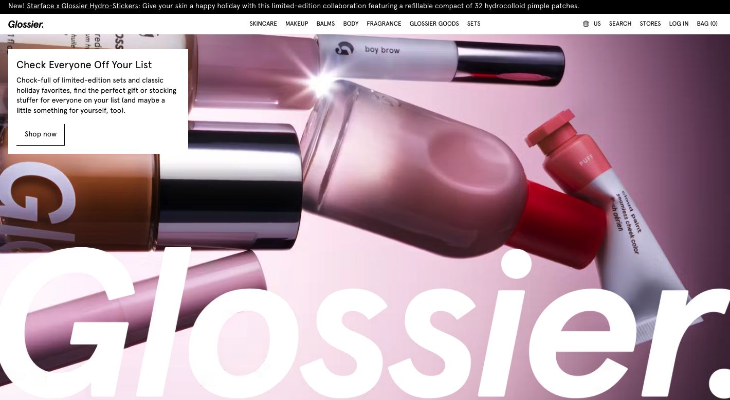 Glossier Website