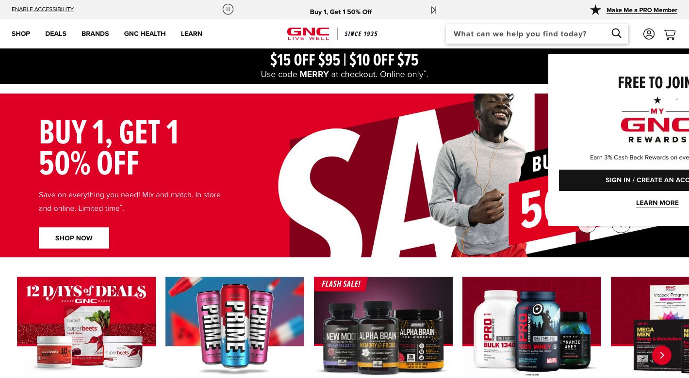 GNC Website