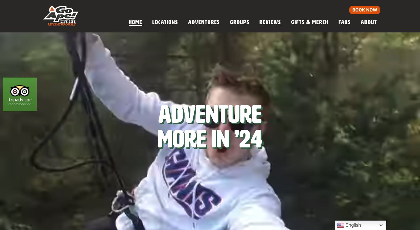 Go Ape Website