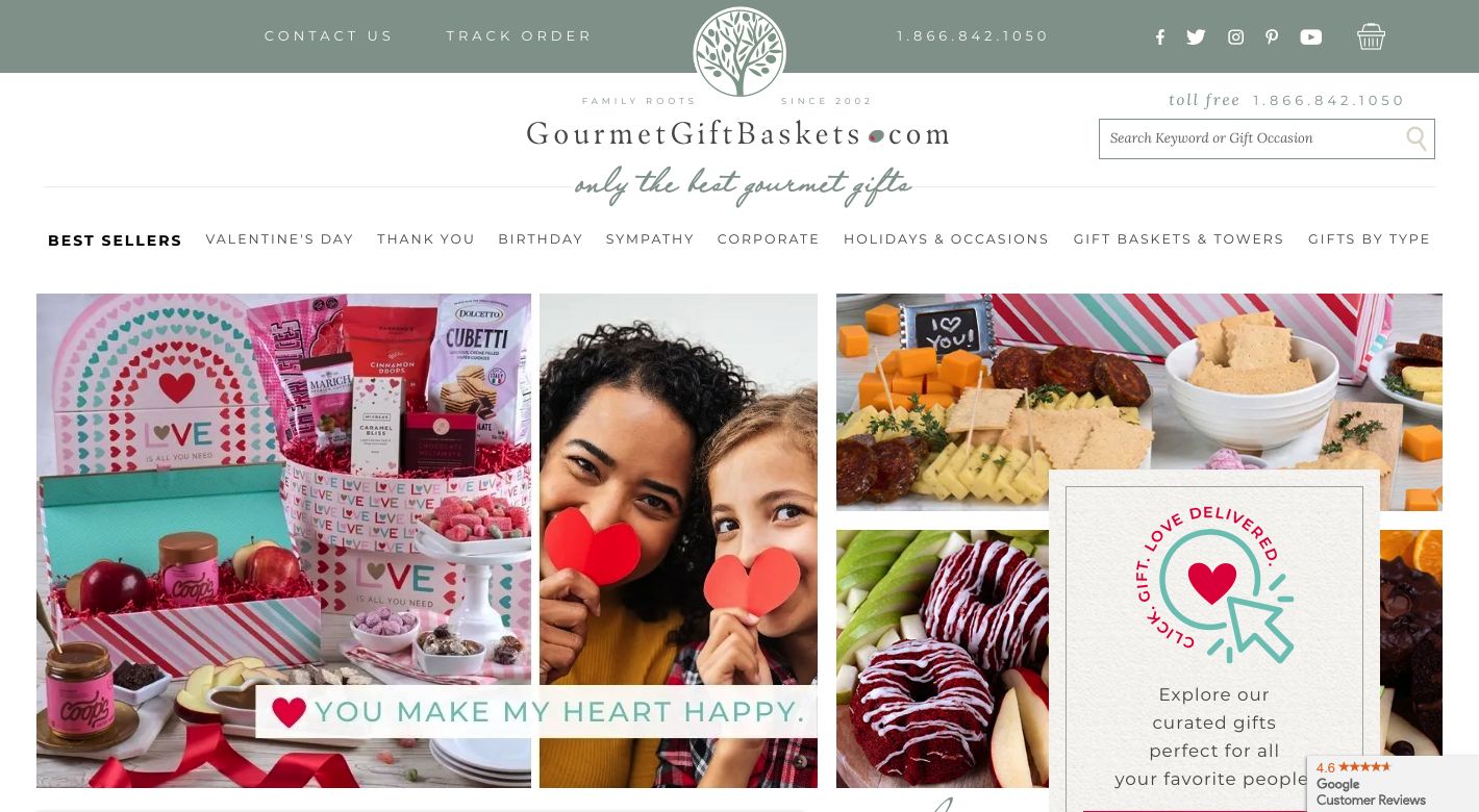 GourmetGiftBaskets.com Website