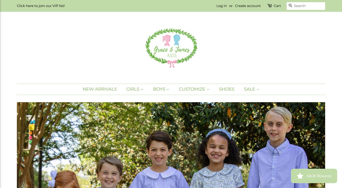 Grace and James Kids Website