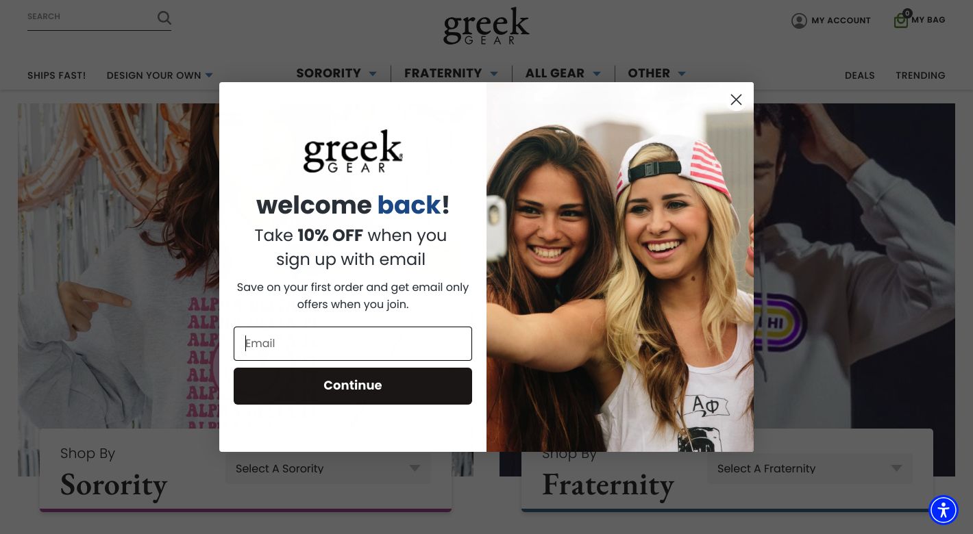 Greek Gear Website