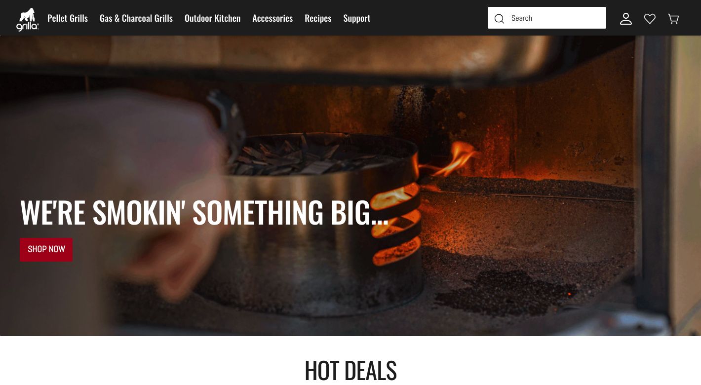 GrillaGrills Website