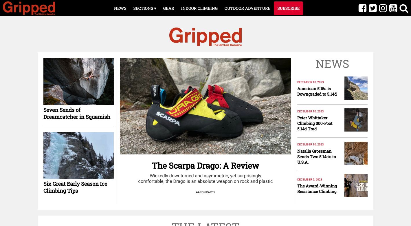 Gripped Website