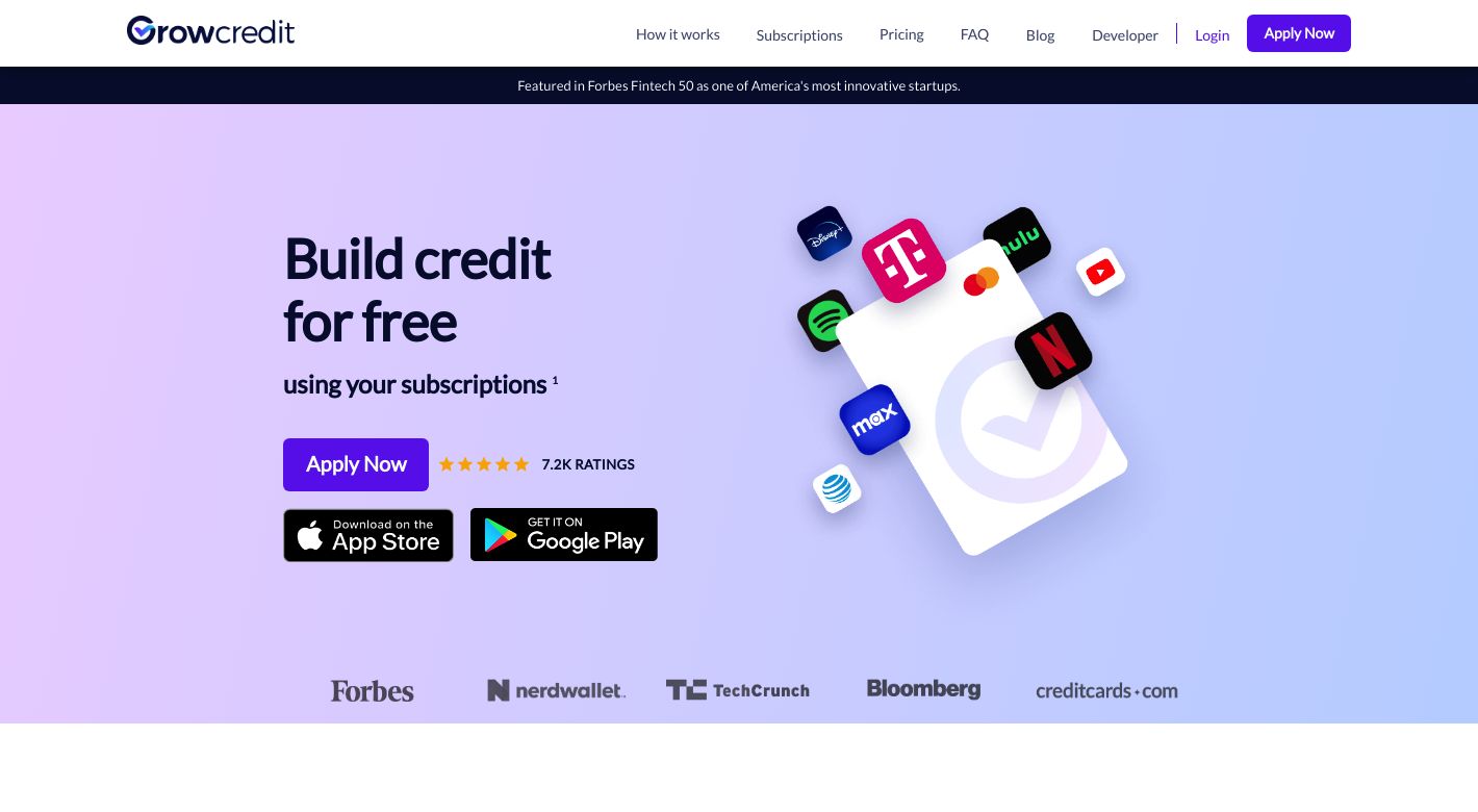 Grow Credit Website