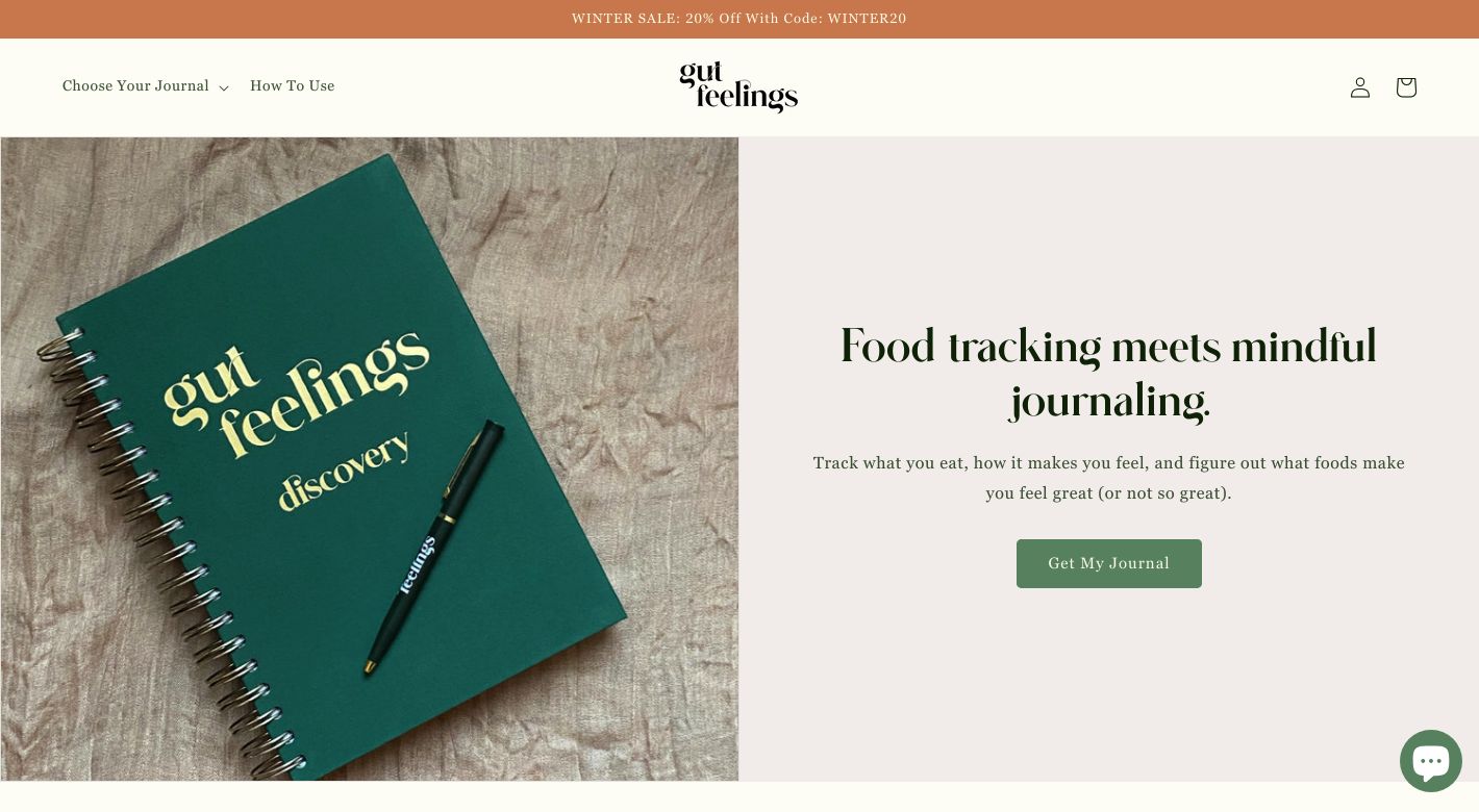 Gut Feelings Journals Website