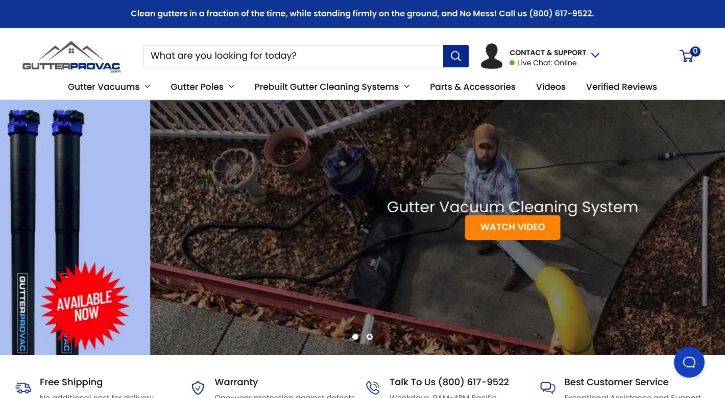 Gutter Pro Vac Website