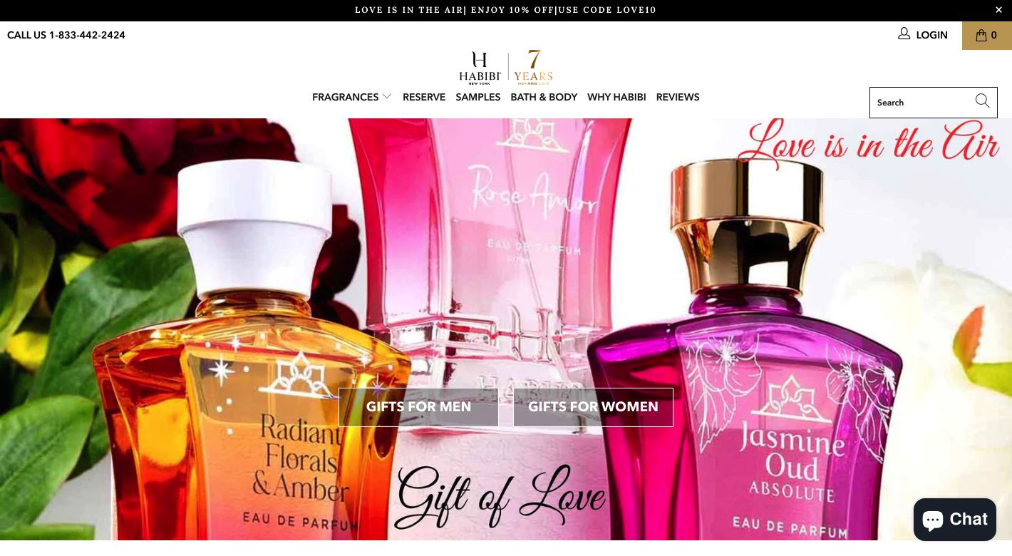 Habibi Lux Products Website