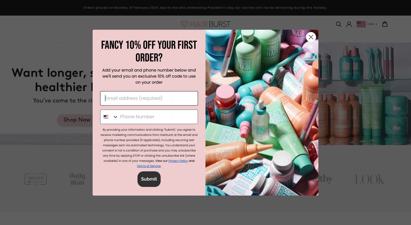 Hairburst Website