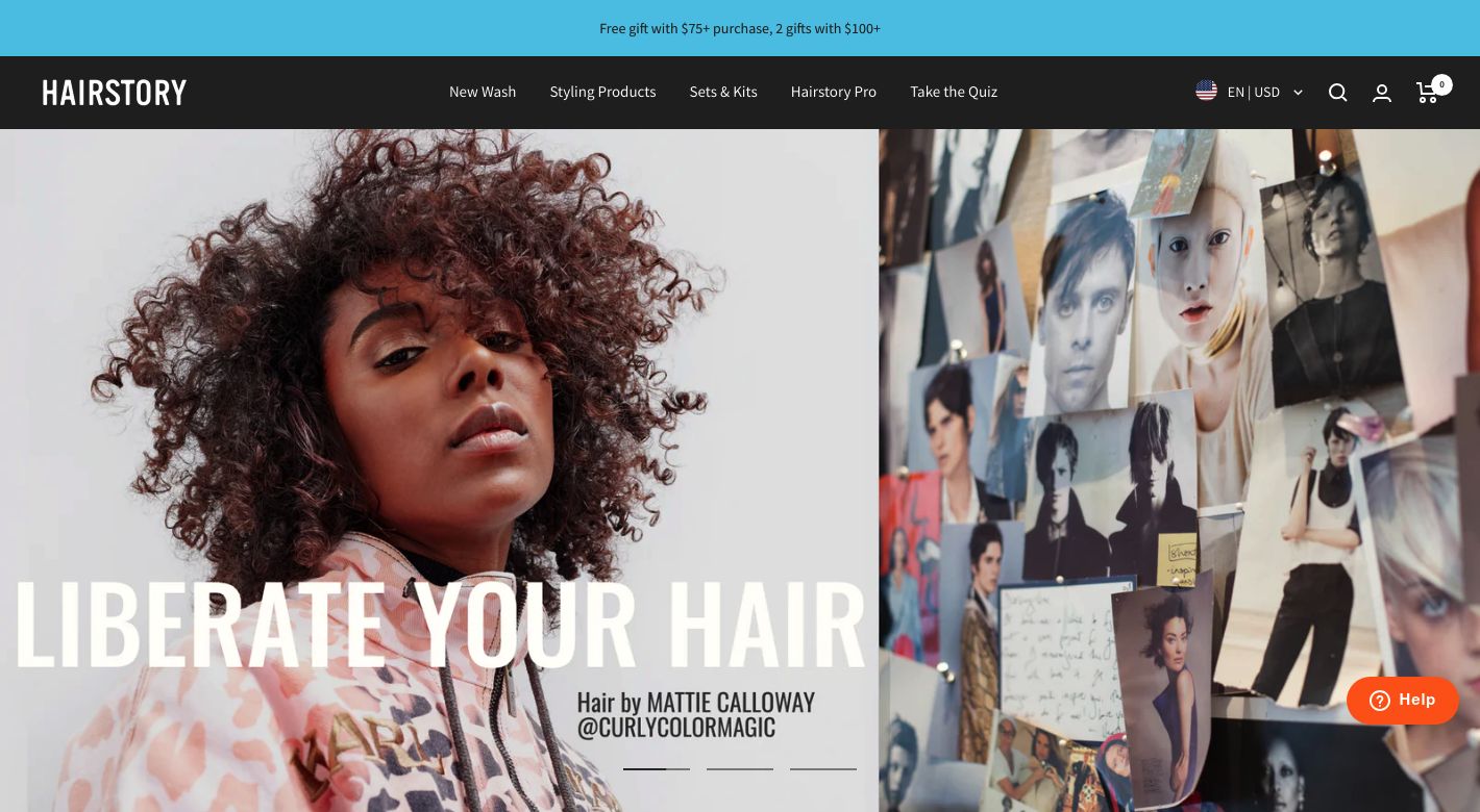 Hairstory Website