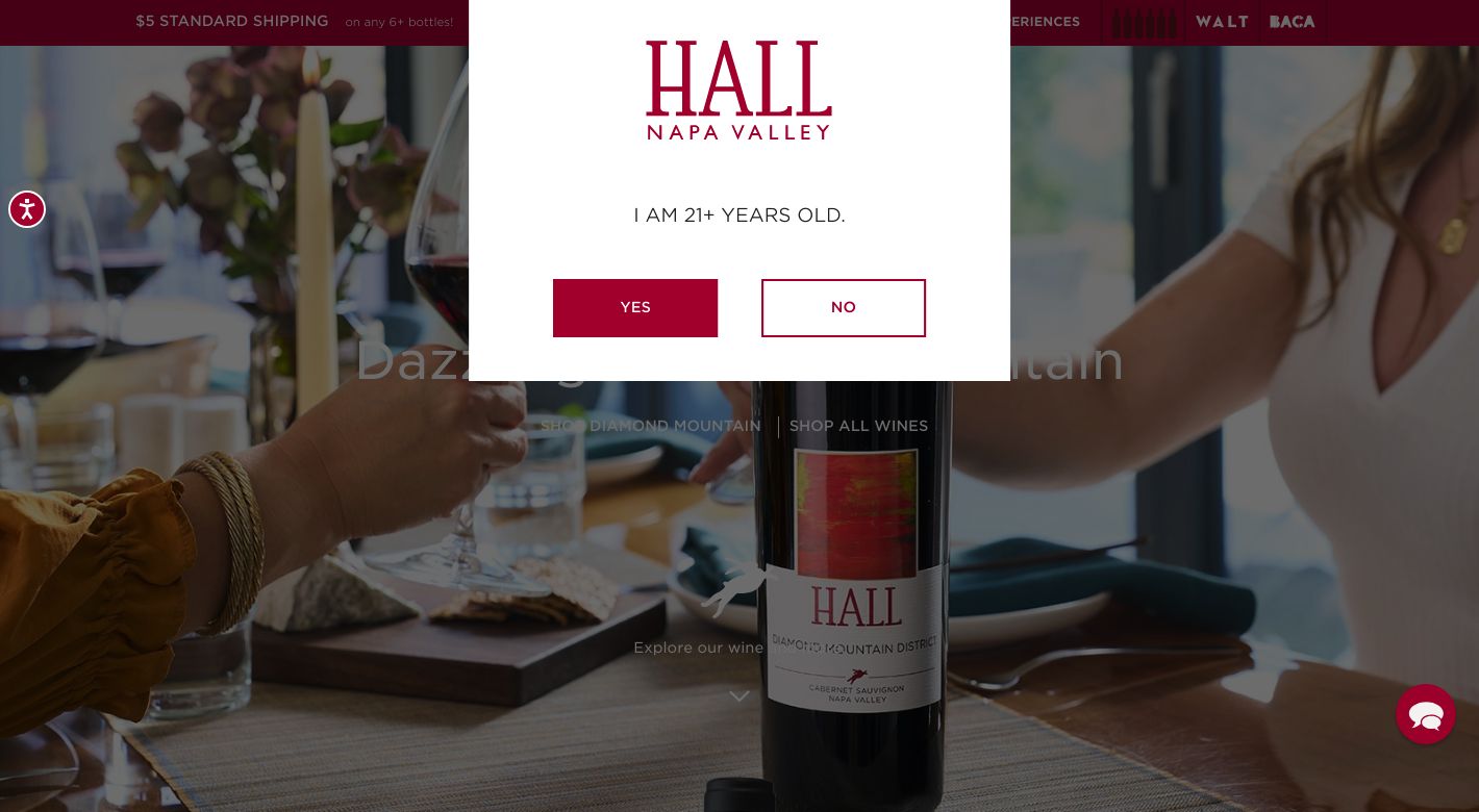 HALL Family Wines Website