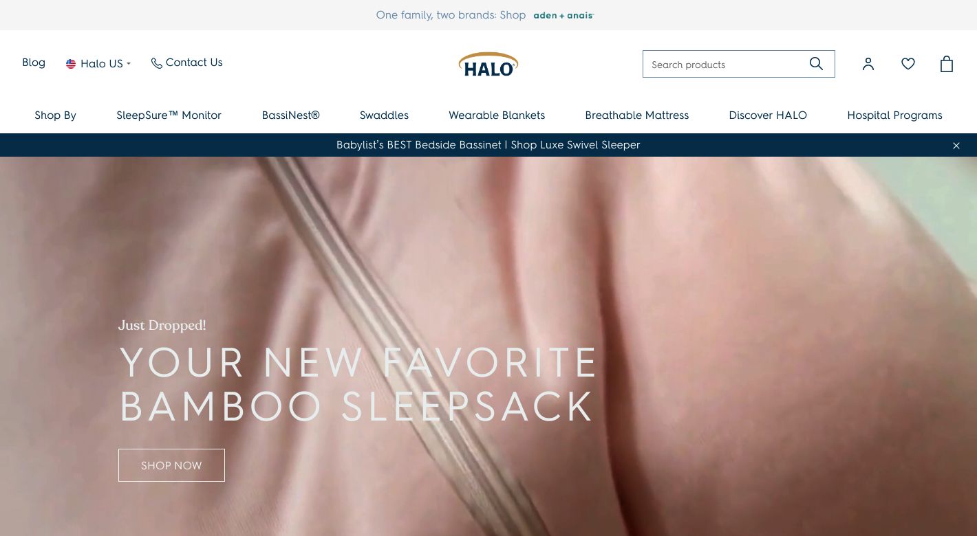 Halo Sleep Website