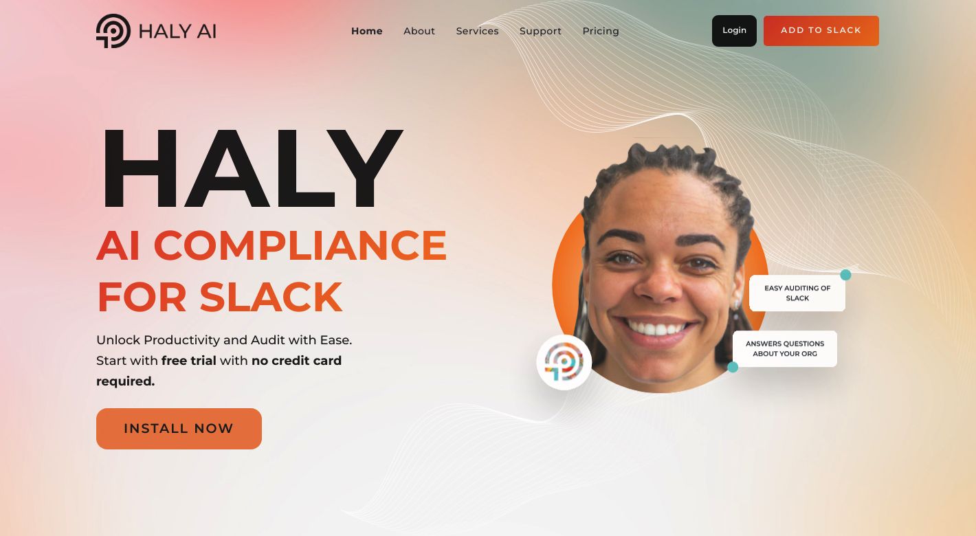 Haly AI Website