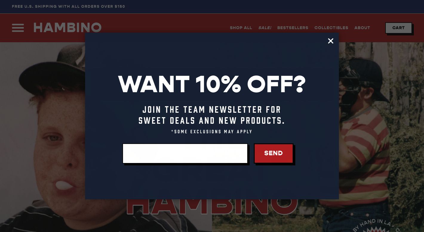 Hambino Athletics Website