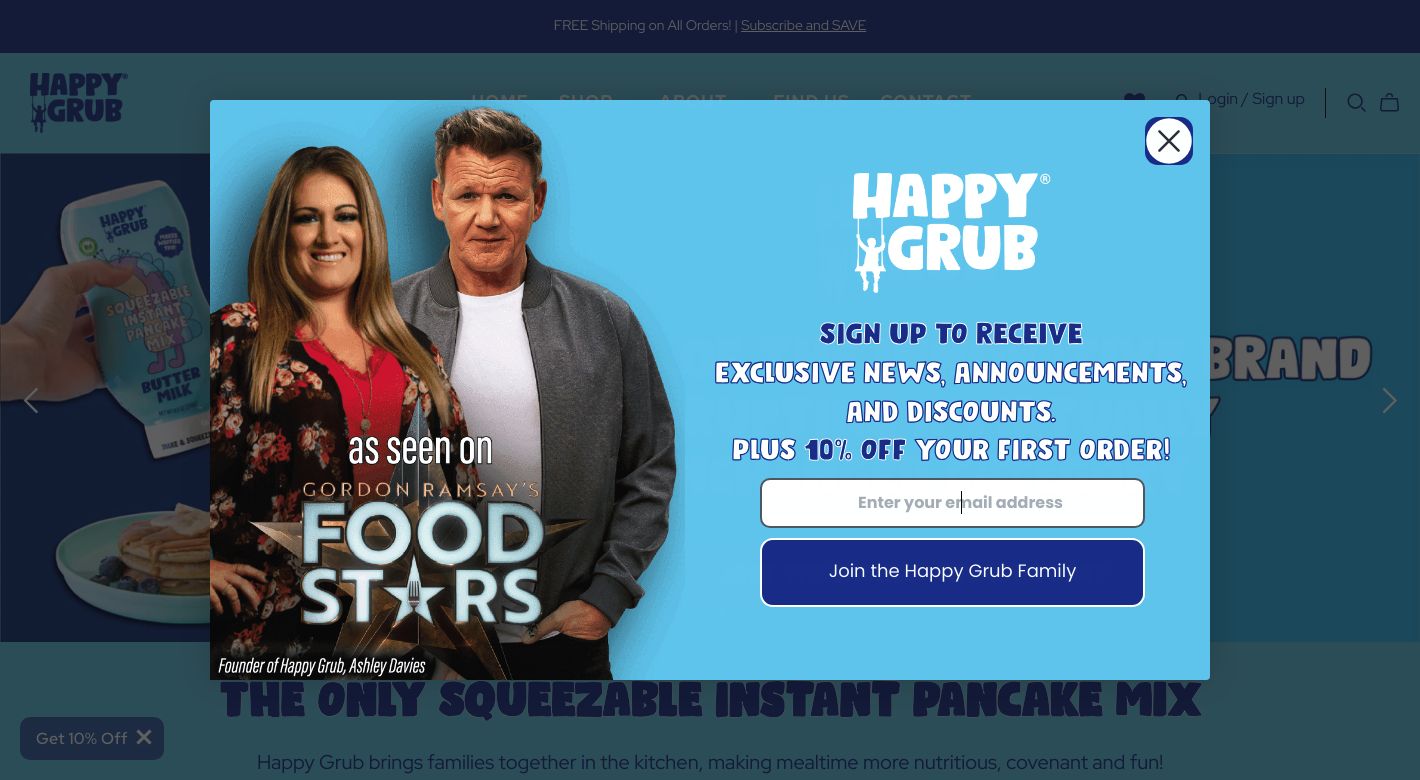 Happy  Grub Website