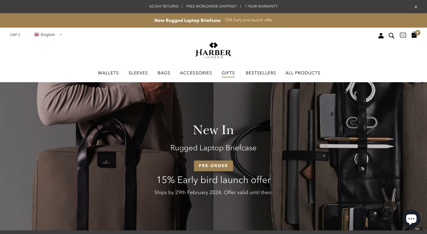 Harber London Website