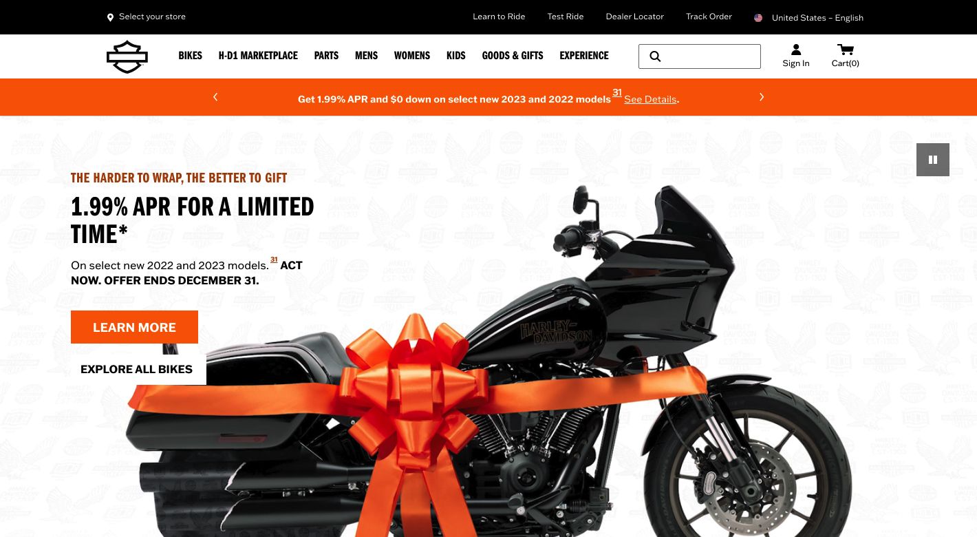 Harley-Davidson Website