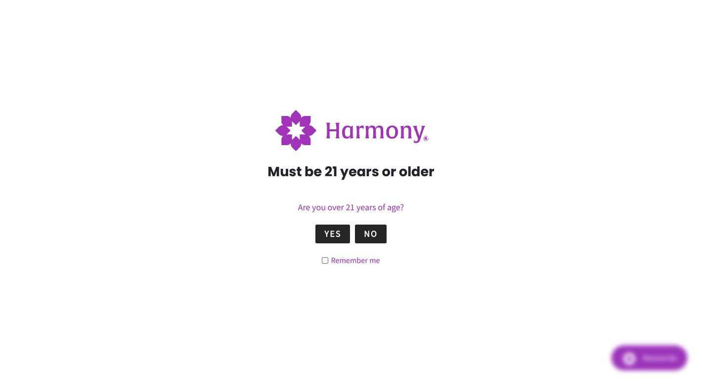 Harmony CBD Website