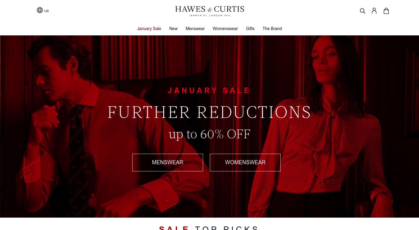 Hawes & Curtis Website