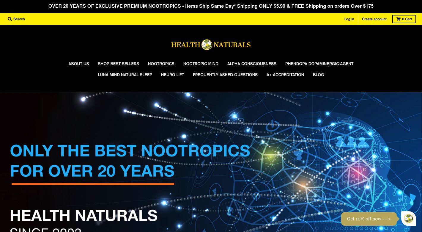 Health Naturals Website