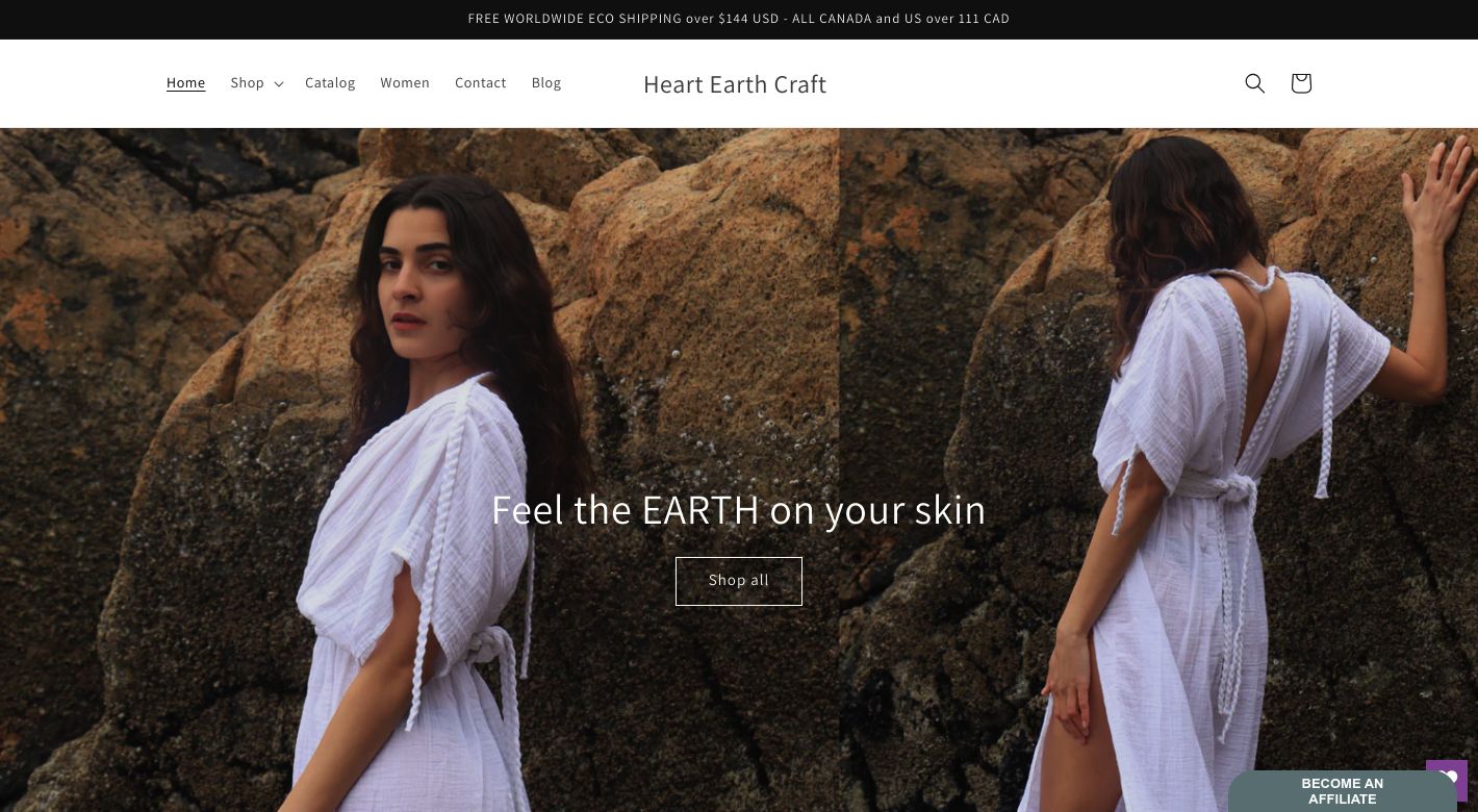 Heart Earth Craft Website