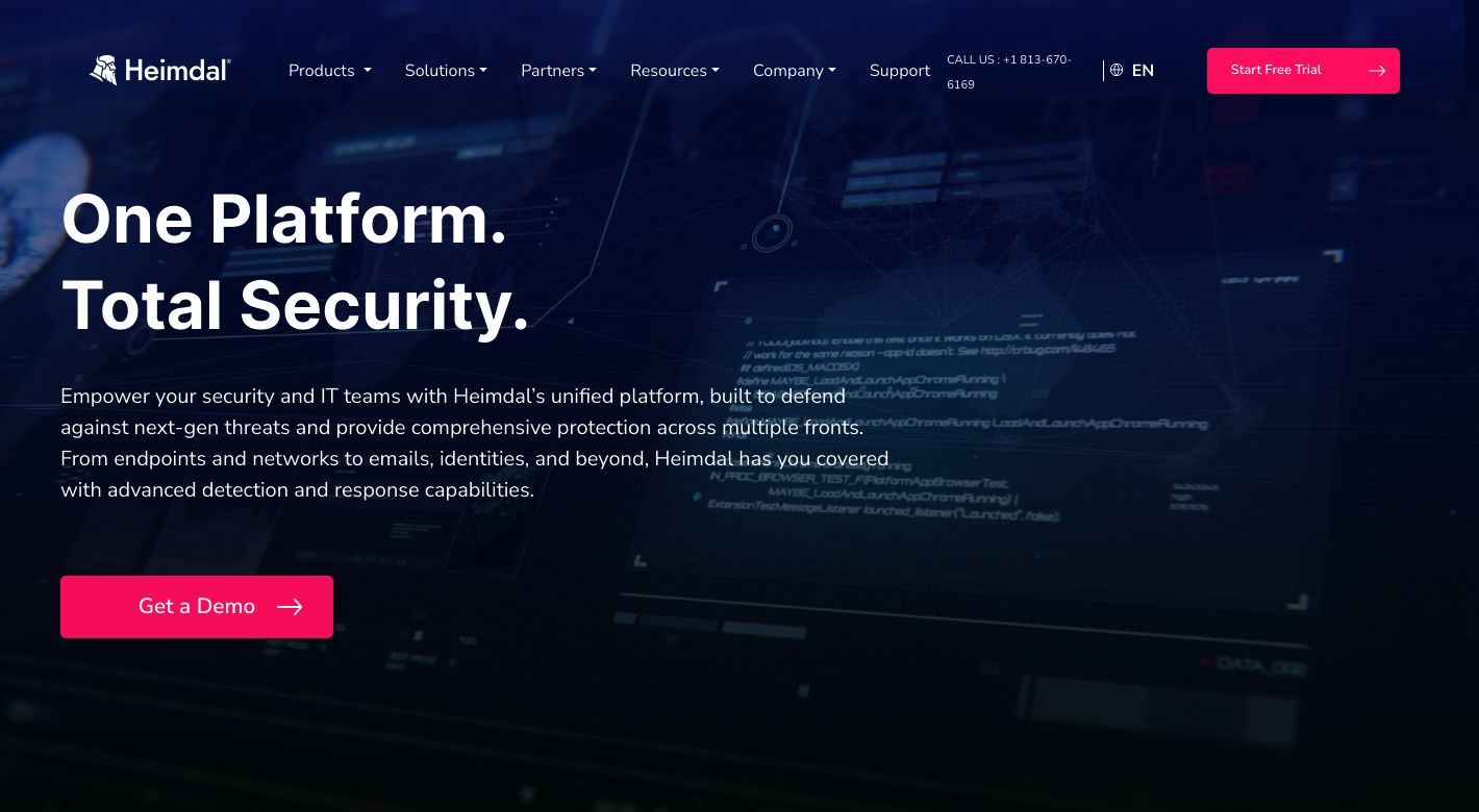 Heimdal Security Website