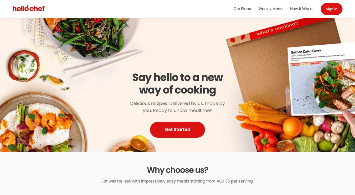 Hello Chef Website