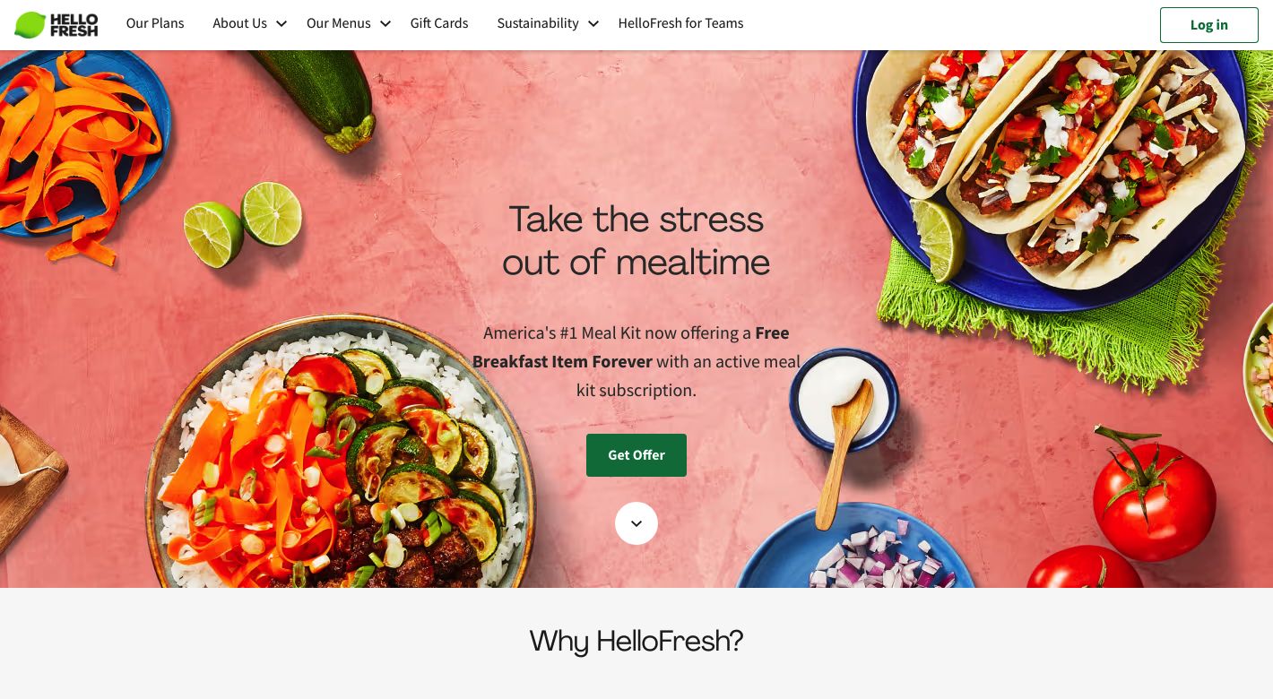 HelloFresh Website