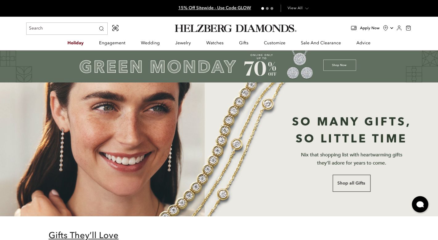 Helzberg Diamonds Website